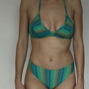 90s Striped Bikini